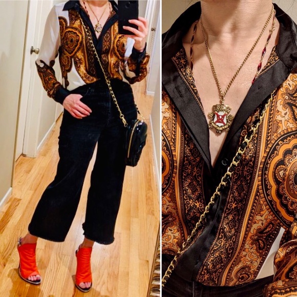 BDG Flood cropped denim culottes jeans 24 - Picture 4 of 17